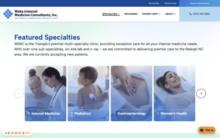 Wake internal medicine final homepage